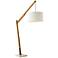 Arteriors Home Sarsa Natural Wood Fixed-Angle Floor Lamp