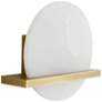 Arteriors Home Savlon 10" High Gold and White Wall Sconce in scene