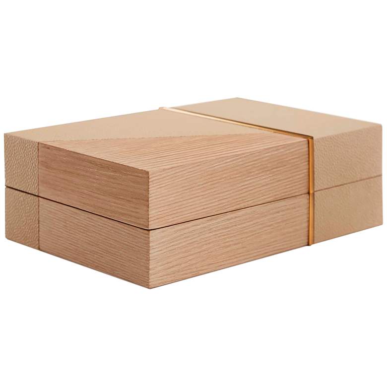 Image 1 Arteriors Home Spoletto Blonde Wood Rectangular Jewelry Box