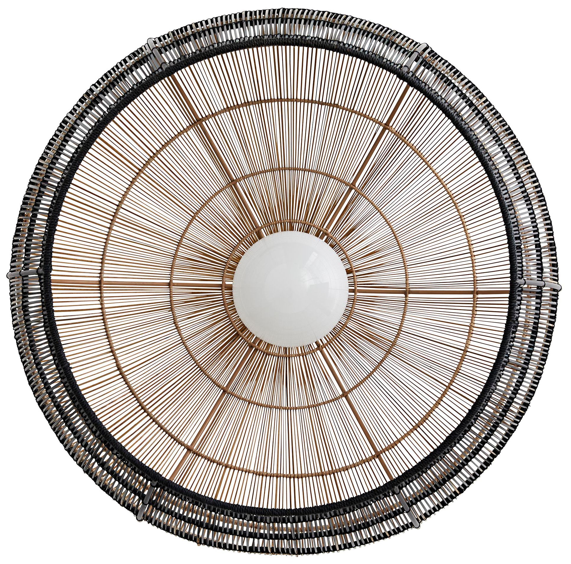 Arteriors Home Swami 22" Wide Natural and Black Ombre Pendant