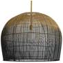 Arteriors Home Swami 32" Wide Natural and Black Ombre Dome Chandelier