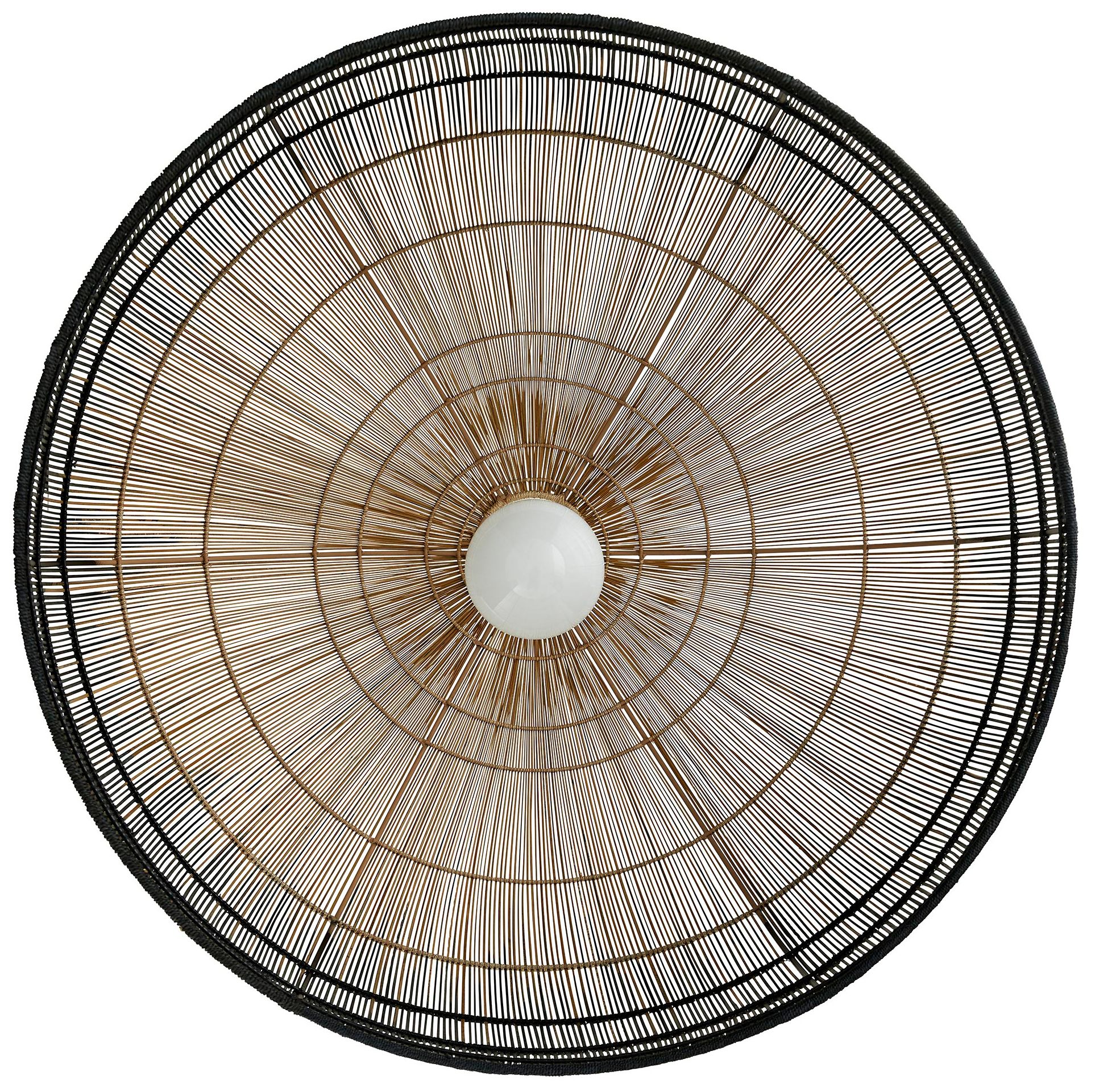 Arteriors Home Swami 32" Wide Natural and Black Ombre Dome Chandelier