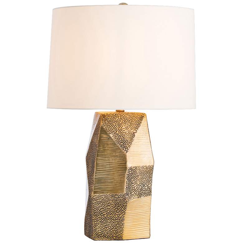 Image 1 Arteriors Home Sweeney Gold Ceramic Faceted Table Lamp