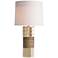 Arteriors Home Sylan Two-Tone Brass Grid Column Table Lamp