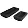 Arteriors Home Tarbu Ebony Teak Wood Centerpieces Set of 2