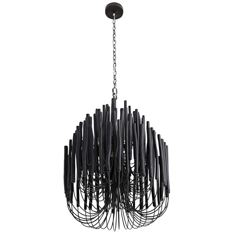 Image 5 Arteriors Home Tilda 21 inch Wide Black Chandelier more views