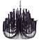 Arteriors Home Tilda 36"W Black and Wood 6-Light Chandelier