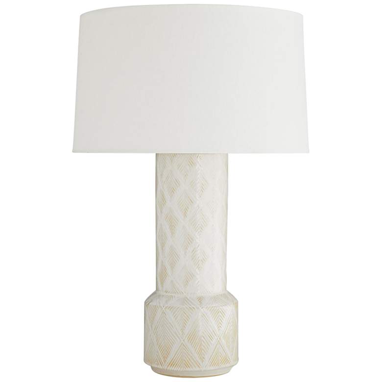 Image 1 Arteriors Home Tory White Sands Ceramic Table Lamp
