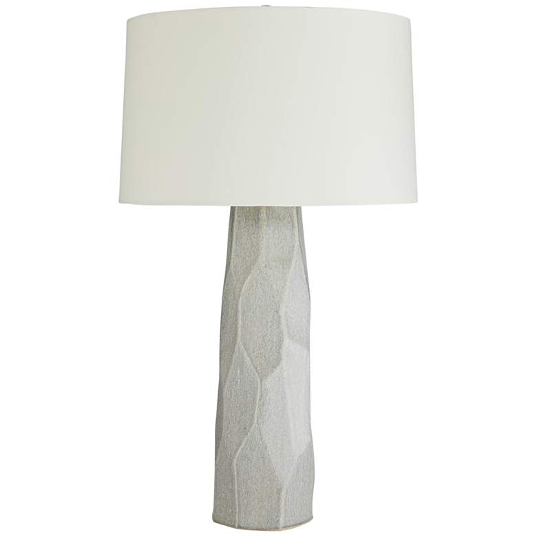 Image 1 Arteriors Home Townsen 31 inch Icy Morn Geometric Ceramic Table Lamp