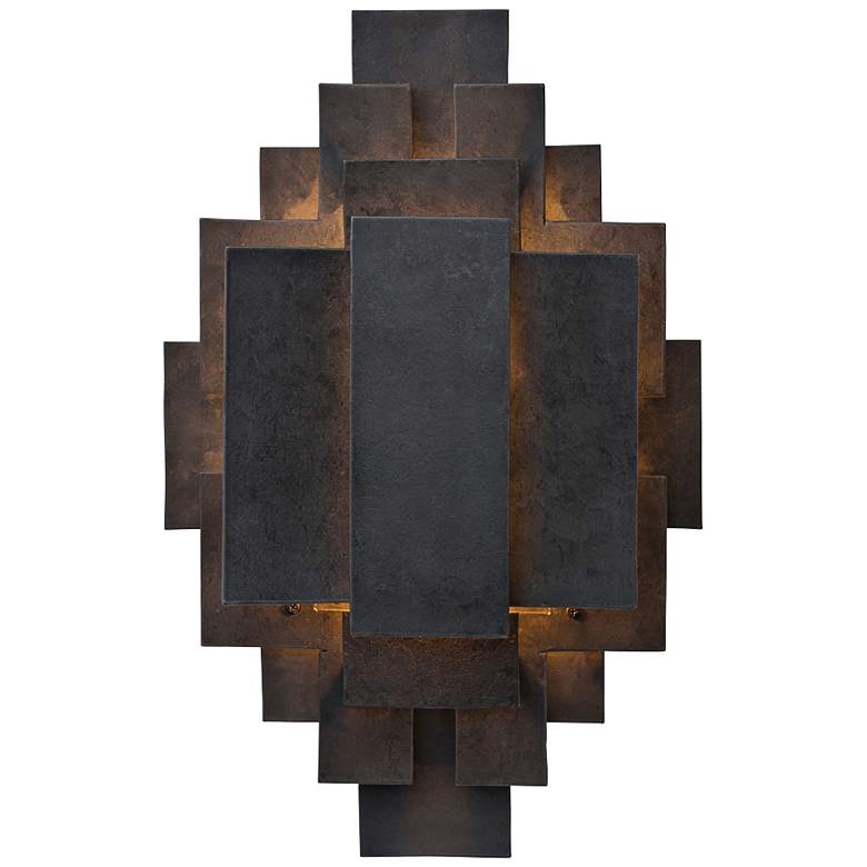 Image 1 Arteriors Home Trinidad 22 inch High Blackend Iron Wall Sconce