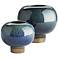 Arteriors Home Tuttle Peacock and Bronze Vases Set of 2
