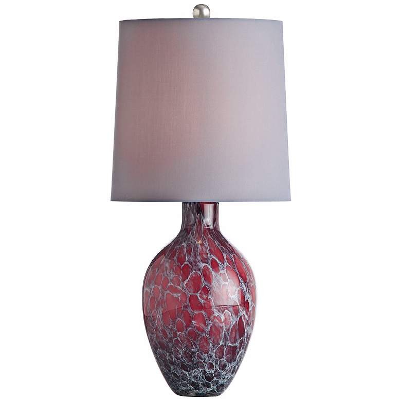 Image 1 Arteriors Home Ty Orchid Crackle Finish Glass Table Lamp