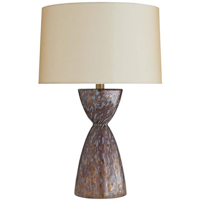 Image 1 Arteriors Home Ulga Mountbatten Camo Art Glass Table Lamp