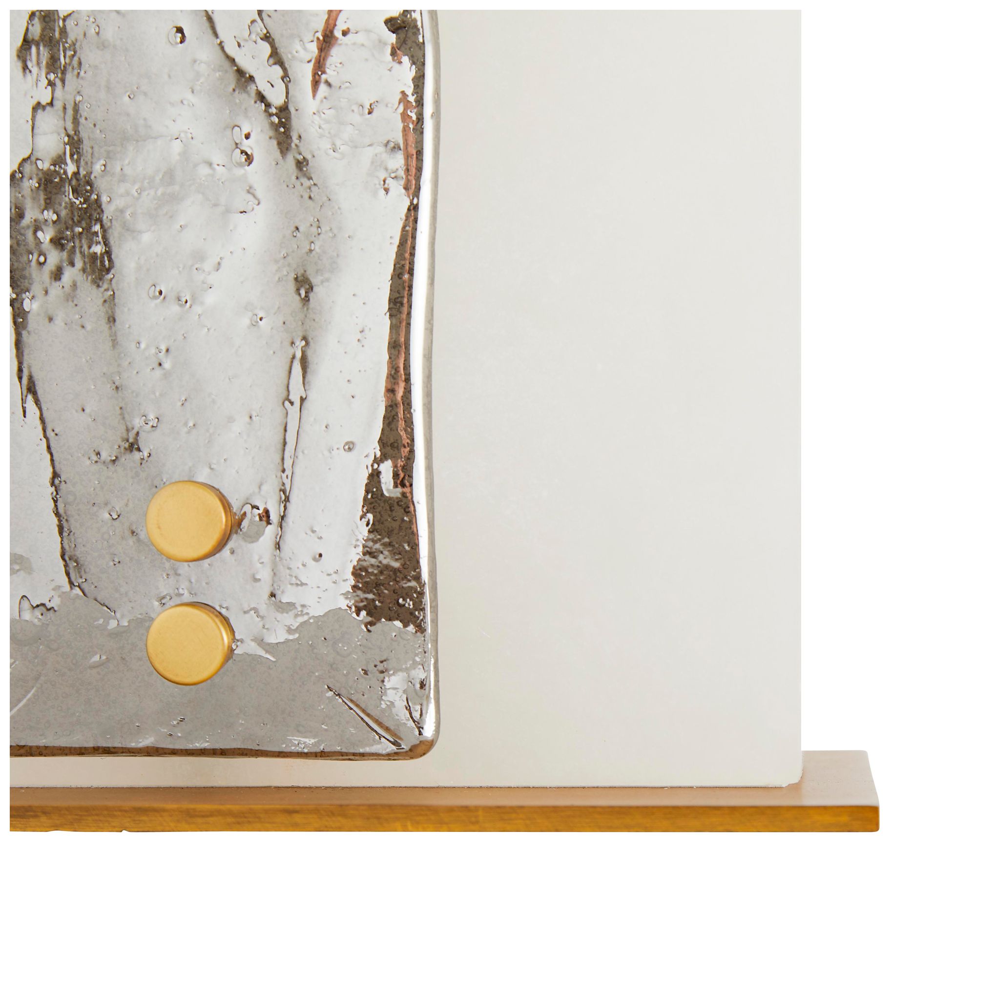 Image 6 Arteriors Home Uriah Snow Marble and Luster Glass Table Lamp more views