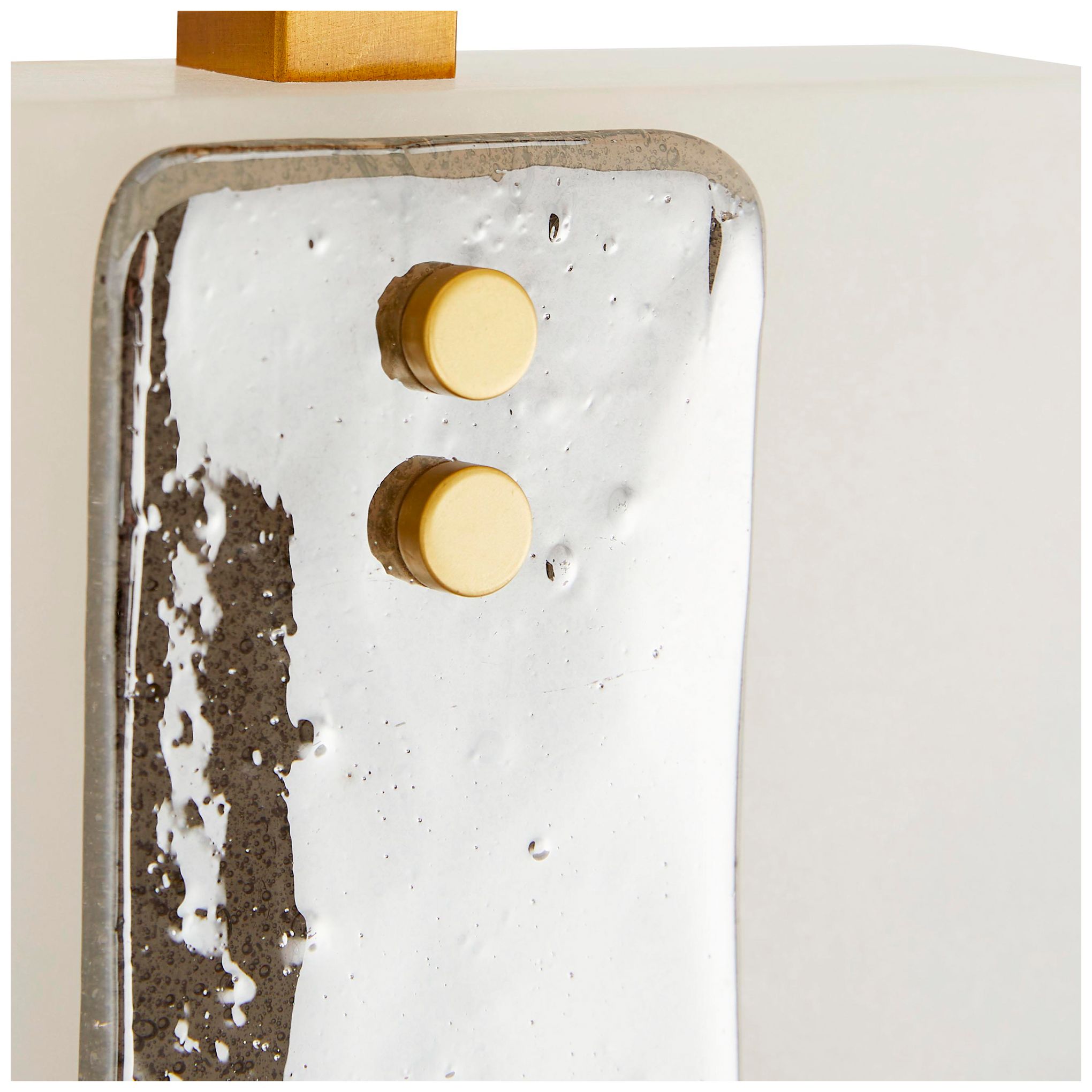 Image 7 Arteriors Home Uriah Snow Marble and Luster Glass Table Lamp more views