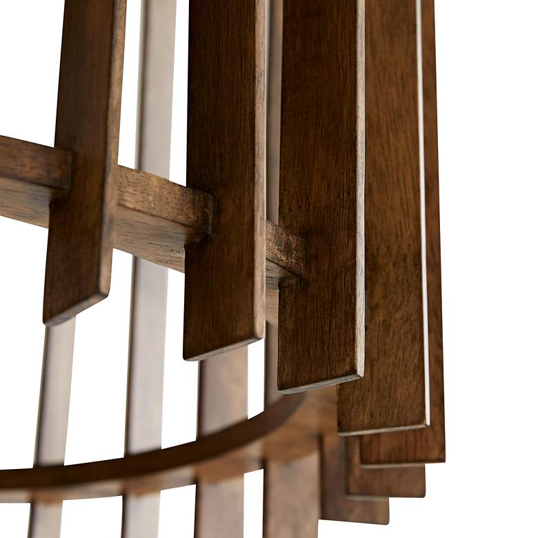 Image 3 Arteriors Home Valencia 49" Wide Dark Walnut Chandelier more views