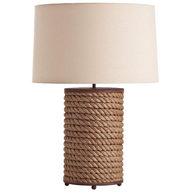 Image 1 Arteriors Home Vern Rope and Rusted Iron Table Lamp