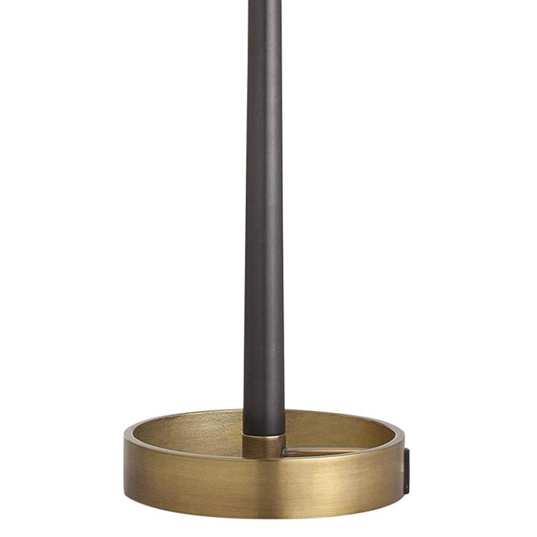 Image 4 Arteriors Home Violetta 23" Modern Black Metal Accent Table Lamp more views
