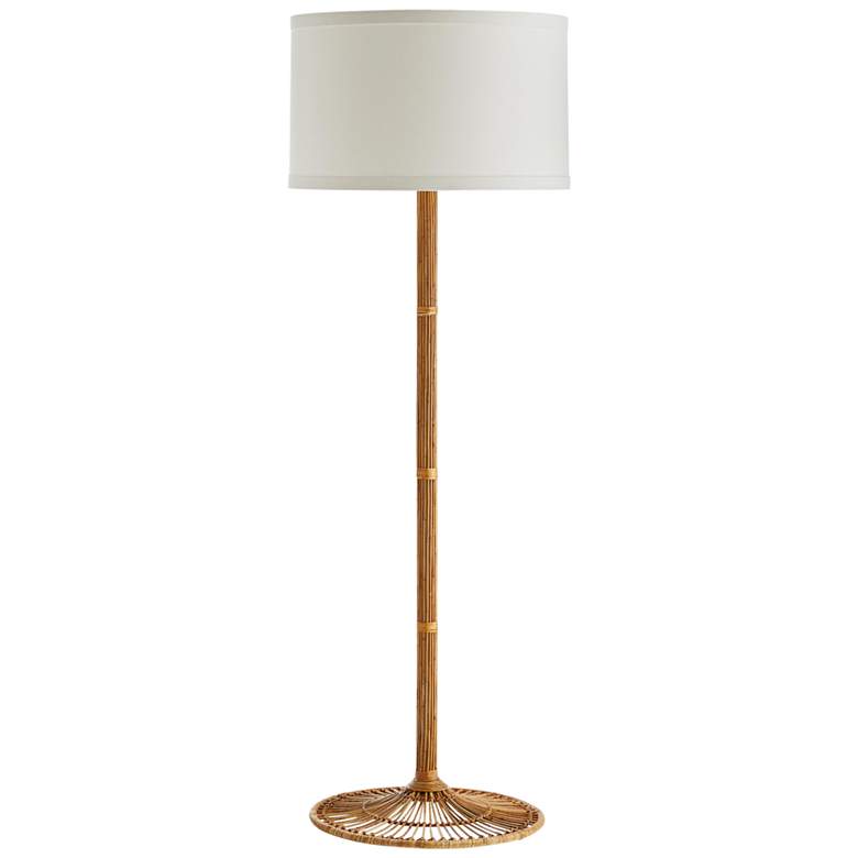 Image 1 Arteriors Home Walker Natural Brown Stain Rattan Floor Lamp