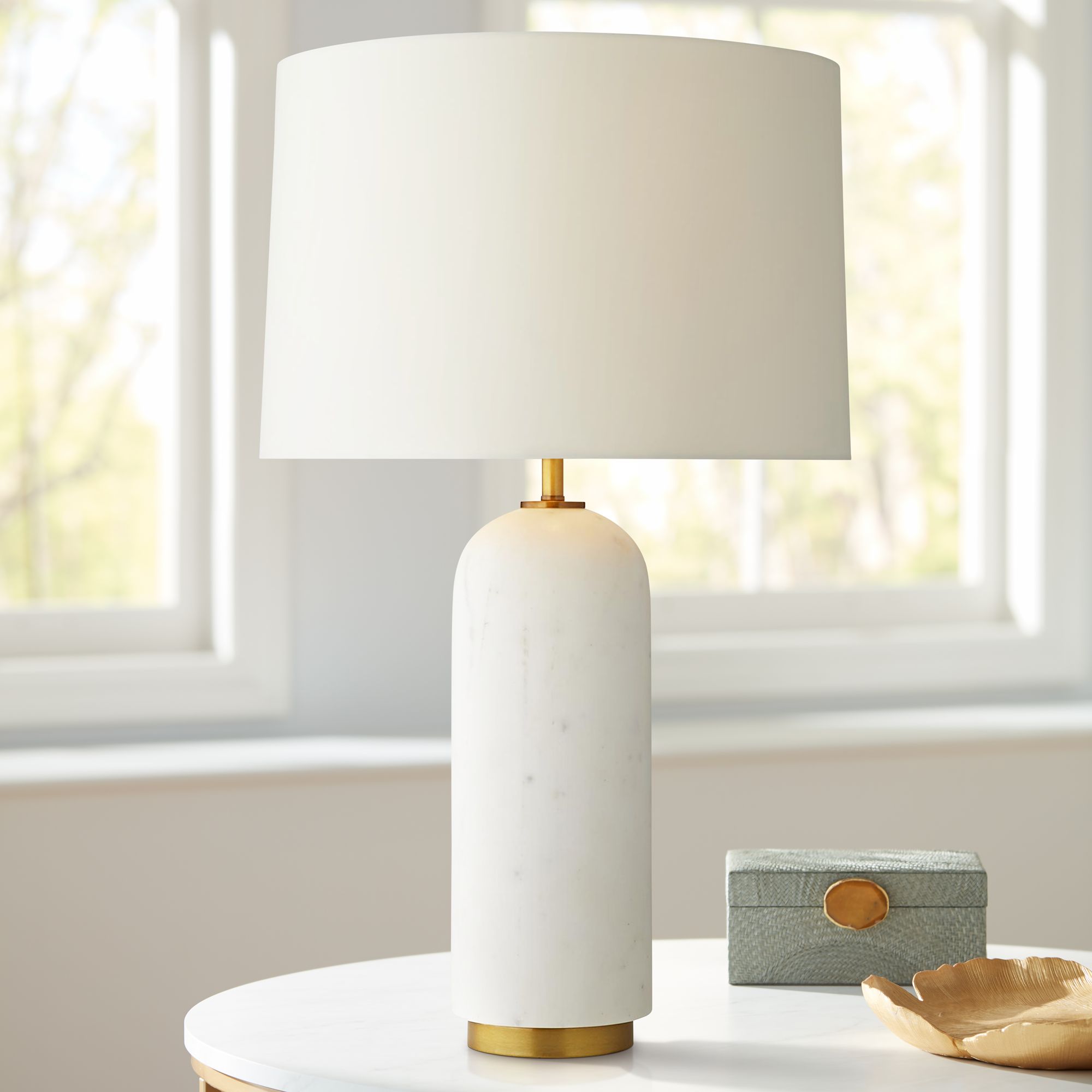 arteriors marble lamp