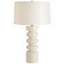 1_Arteriors Home Wheaton 29" White Porcelain Modern Cylinder Table Lamp