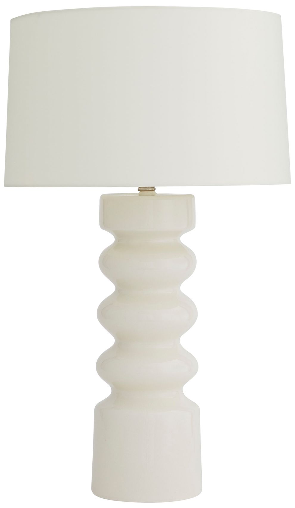 Image 4 Arteriors Home Wheaton 29" White Porcelain Modern Cylinder Table Lamp more views
