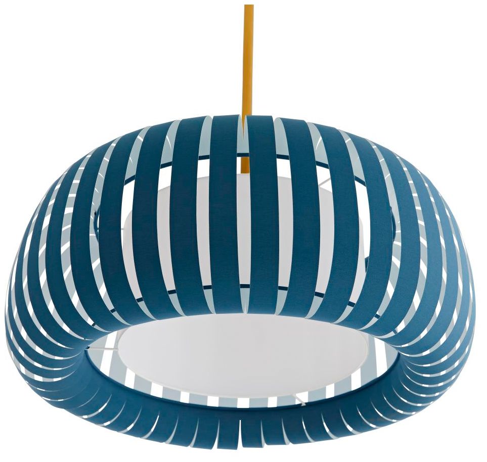 Image 5 Arteriors Home Wilson 22"W Brass Blue Cadet Pendant Light more views