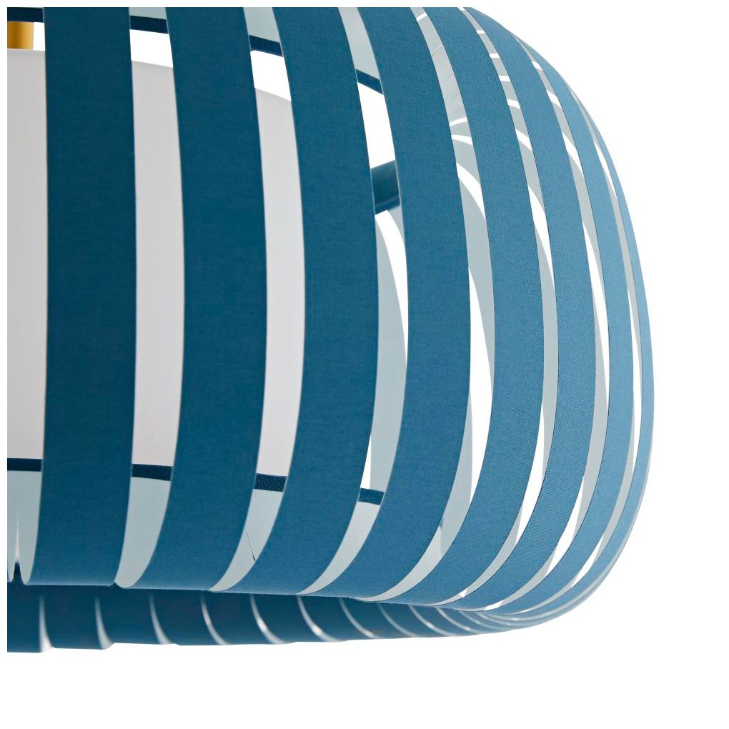 Image 6 Arteriors Home Wilson 22"W Brass Blue Cadet Pendant Light more views