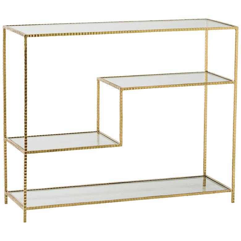 Image 1 Arteriors Home Worchester Gold Leaf Console Table