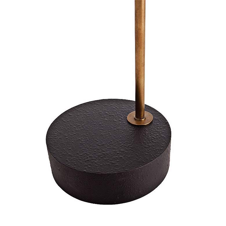 Image 4 Arteriors Home Yasmin 69" High Black and Brass Modern Floor Lamp more views