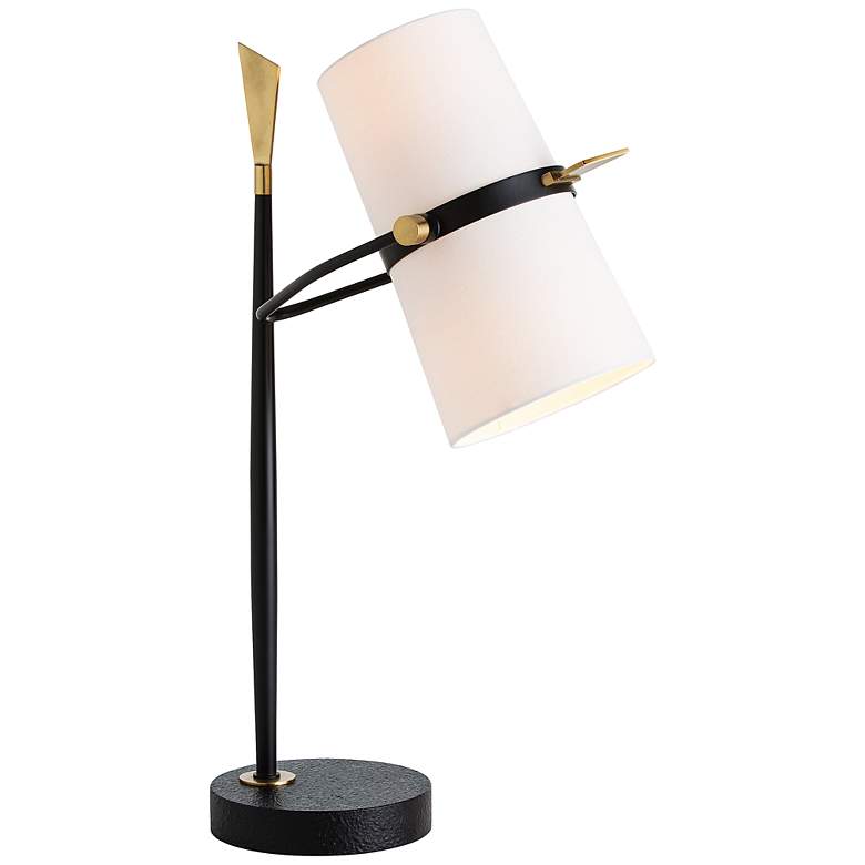 Image 1 Arteriors Home Yasmin Black and Brass Table Lamp