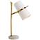 Arteriors Home Yasmin Marble and Brass Table Lamp