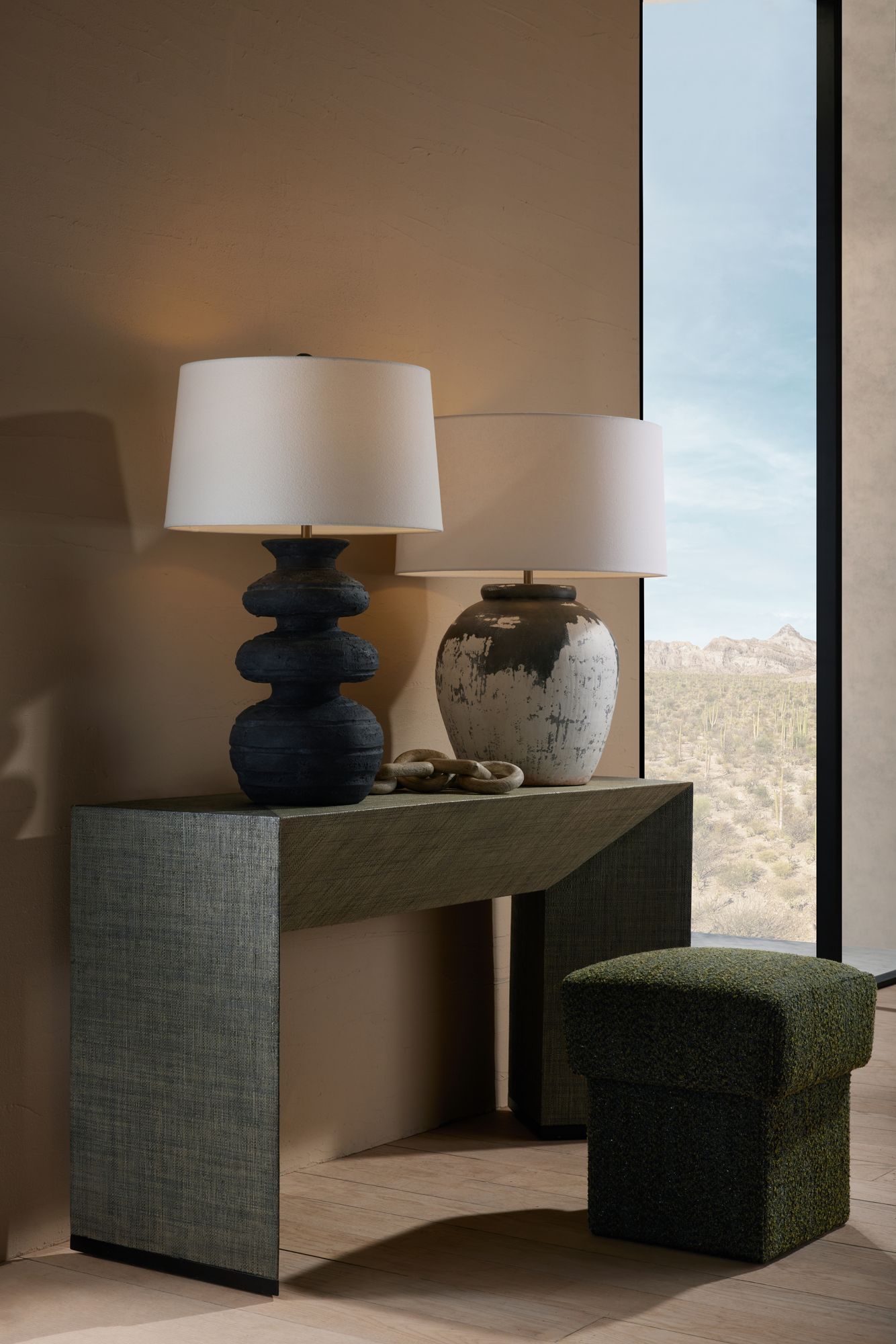 Image 7 Arteriors Home Yukon 29" Dark Graphite Gray Modern Table Lamp more views