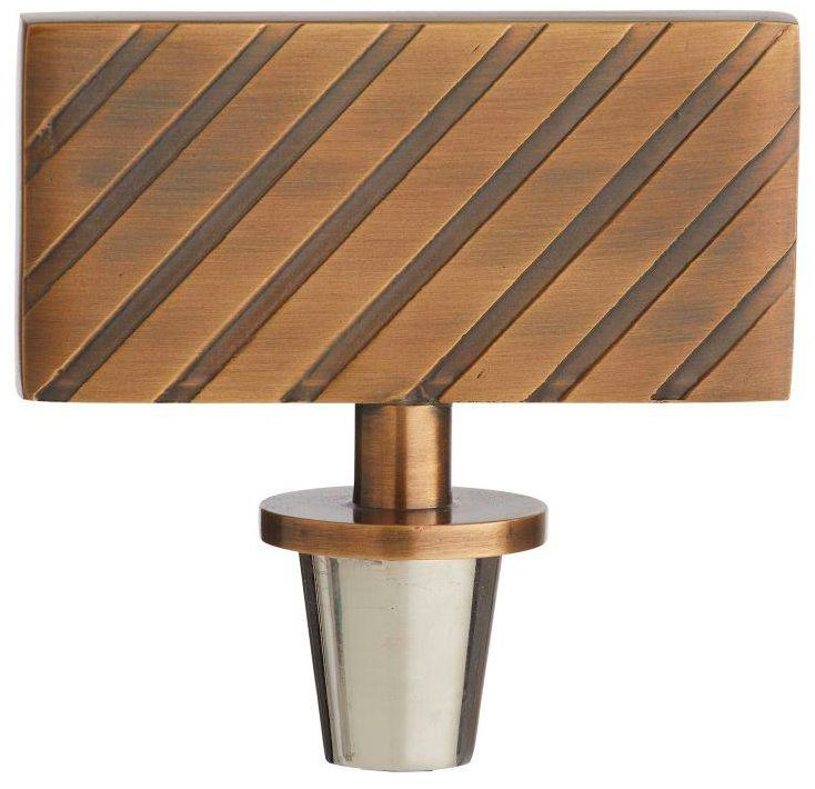 Image 6 Arteriors  Houston Decanters, Set of 2 Clear Antique Brass, Polished Nickel more views