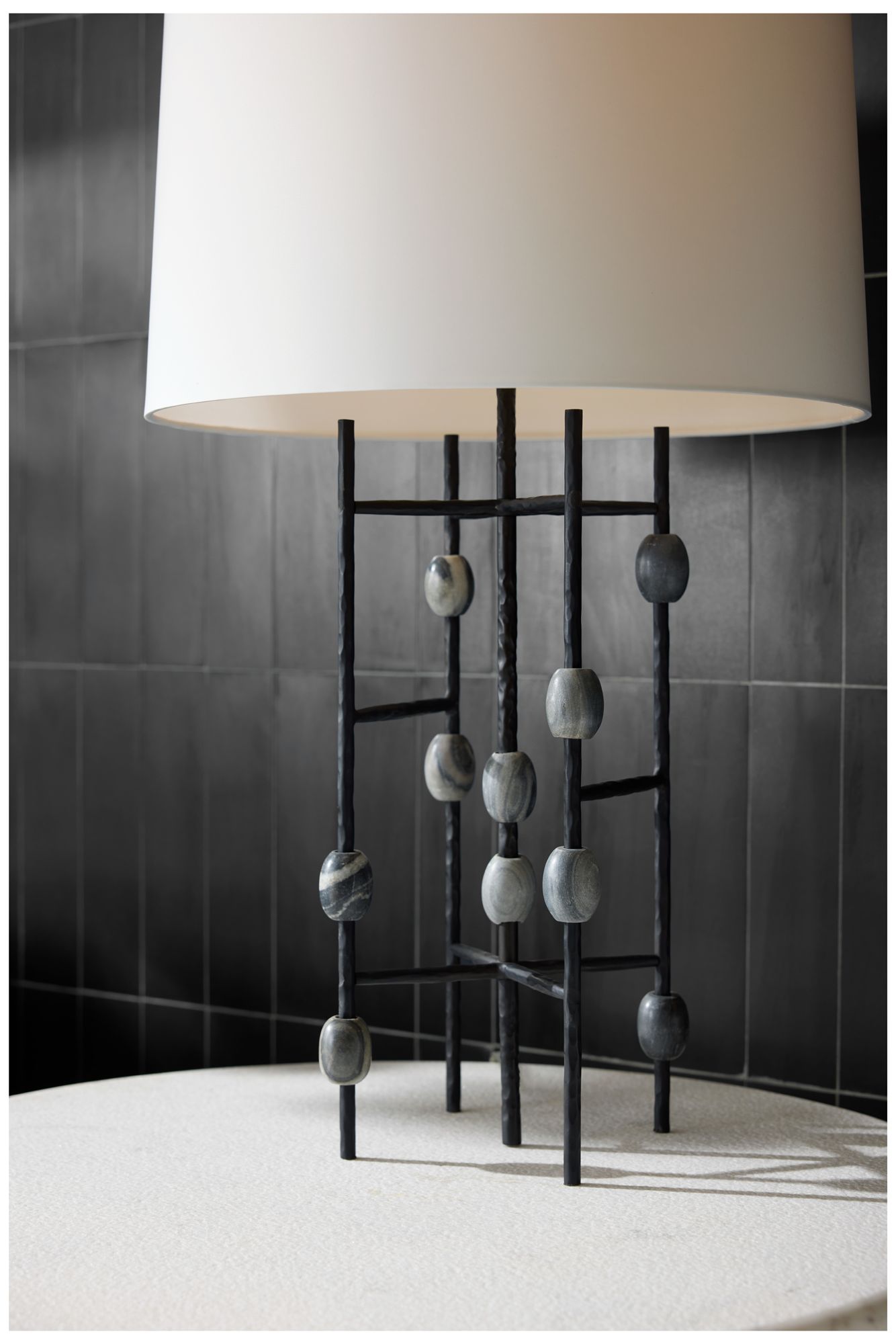 Arteriors Howes Iron Lamp Natural Iron