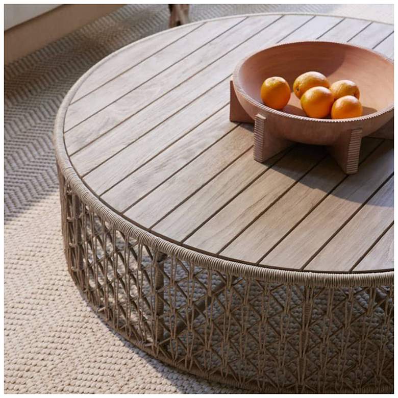 Image 7 Arteriors Hugo Outdoor Coffee Table Dune more views