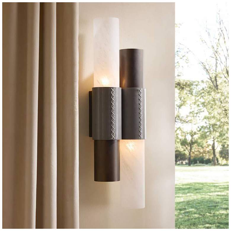 Image 1 Arteriors Huntington Sconce 20" Swirl English Bronze