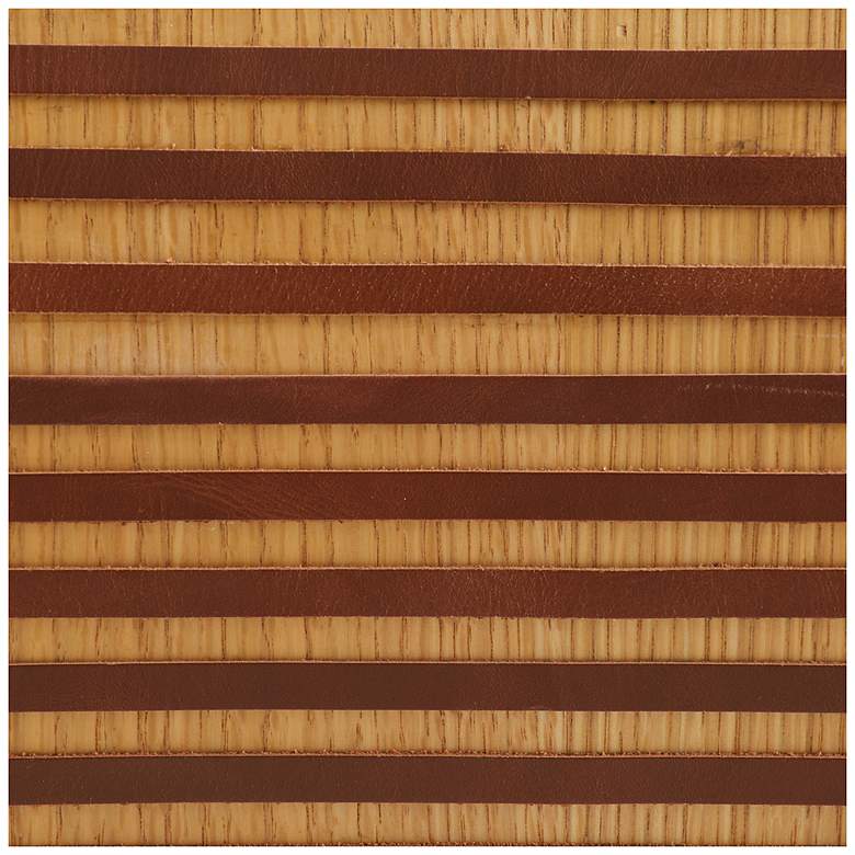 Image 4 Arteriors Hutchins Bench Deep Russet Leather more views