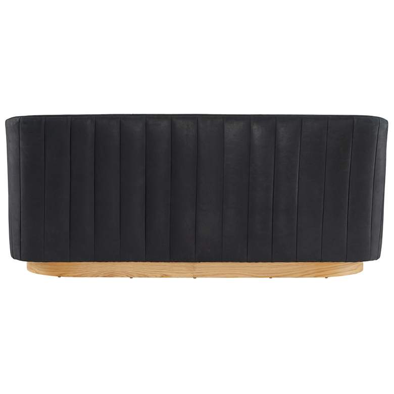 Image 5 Arteriors Huxley Sofa Noir Leather White Oyster Noir Leather more views