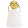 Arteriors- Ian Sconce- 7.5" Antique Brass, Bronze, White Linen
