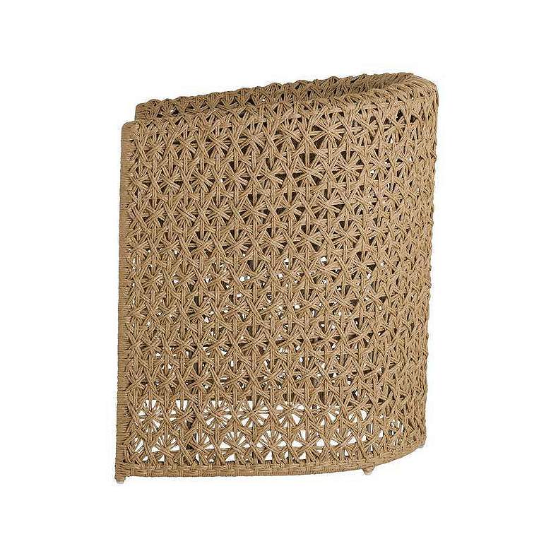 Image 3 Arteriors Iggy Outdoor Chair Tan Crisscross Rattan more views