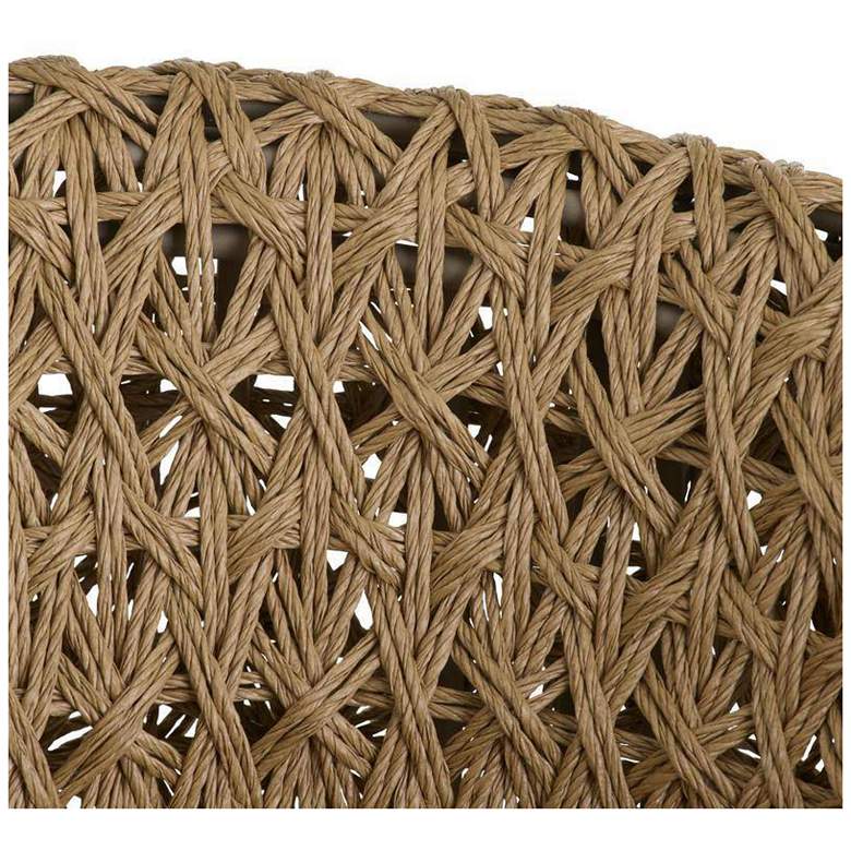 Image 5 Arteriors Iggy Outdoor Chair Tan Crisscross Rattan more views