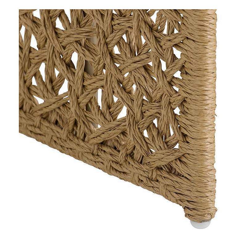 Image 7 Arteriors Iggy Outdoor Chair Tan Crisscross Rattan more views