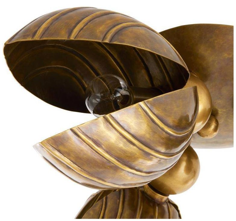 Image 5 Arteriors Inessa Flush Mount 24" Vintage Brass more views