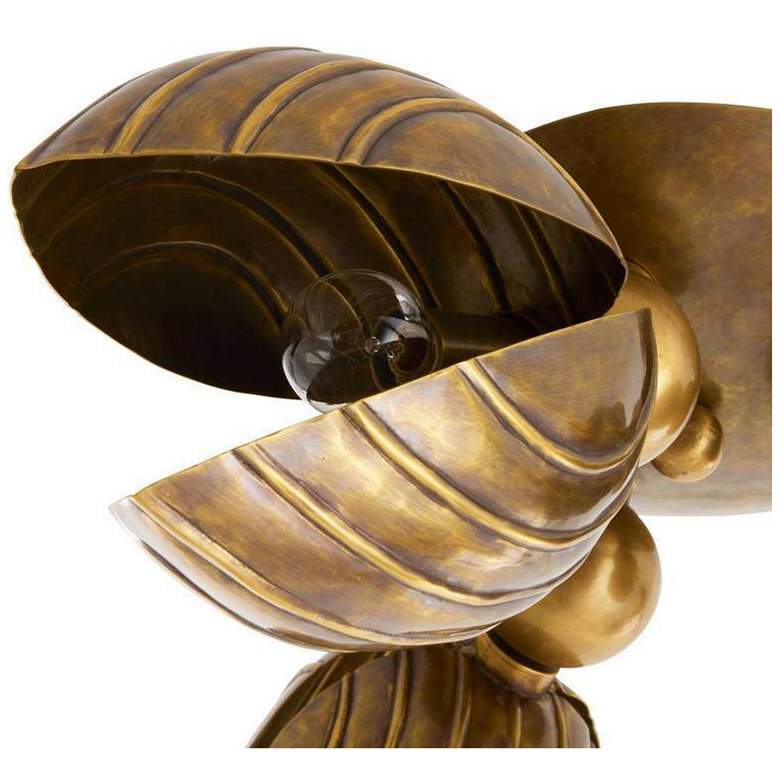 Image 5 Arteriors Inessa Flush Mount 24" Vintage Brass more views