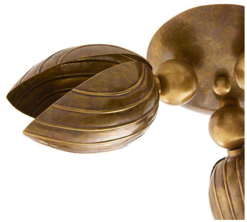 Image 6 Arteriors Inessa Flush Mount 24" Vintage Brass more views