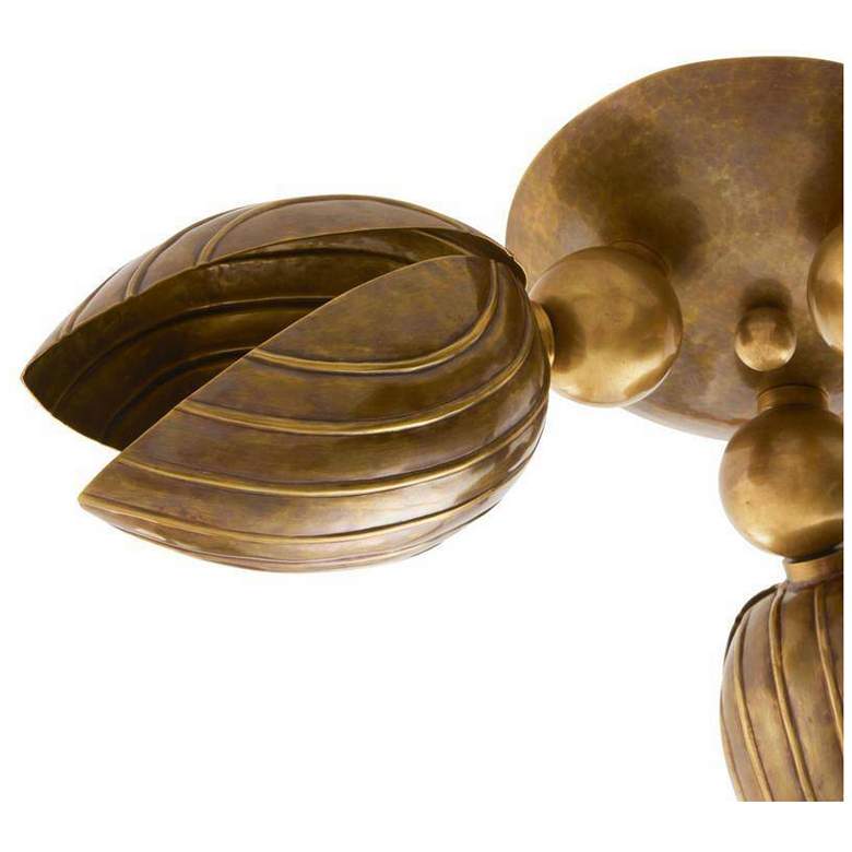 Image 6 Arteriors Inessa Flush Mount 24" Vintage Brass more views