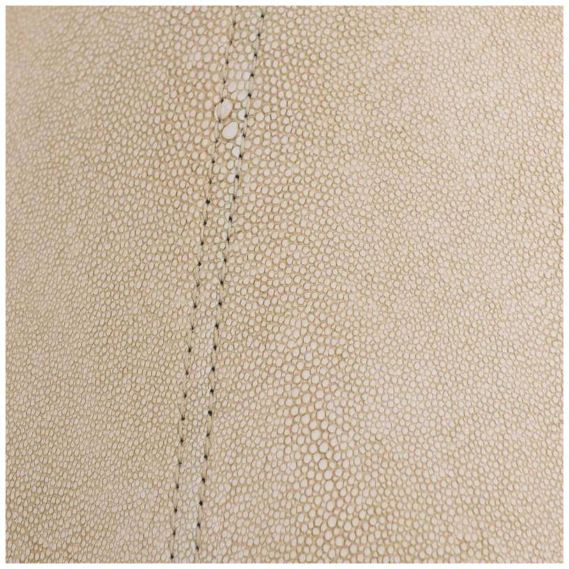 Arteriors Inlet Ivory Faux Shagreen Leather Sconce 15.5" English Bronze