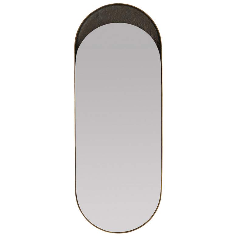 Image 1 Arteriors Inset Long Mirror Antique Brass