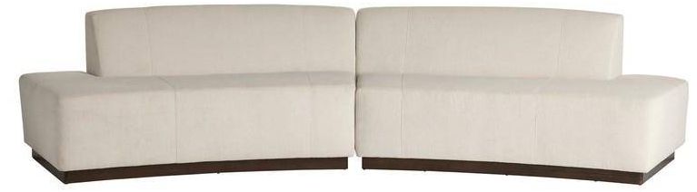 Arteriors Islander Left Sofa Vanilla Performance Boucle Vanilla